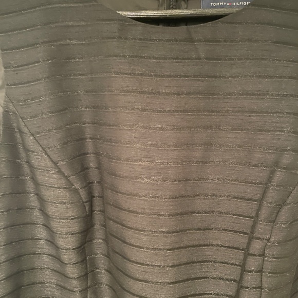 Macy's Tommy Hilfiger Illusion-Striped Fit & Flare Dress - Picture 5 of 6